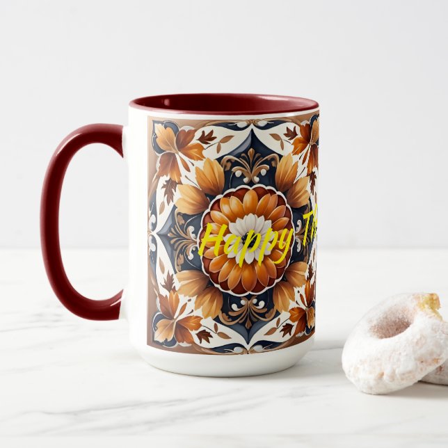 Taza Colección de otoño popular de la calabaza (Con donut)