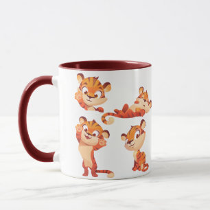 Taza Colección de Personalizados de tigres Dibuja y "sé