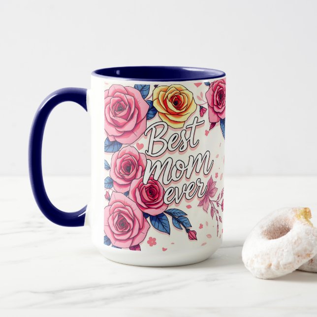 Taza Colección de regalos de lujo floral de moda (Con donut)