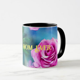 Taza Colección de rosas rosas rosas rosa color agua de 
