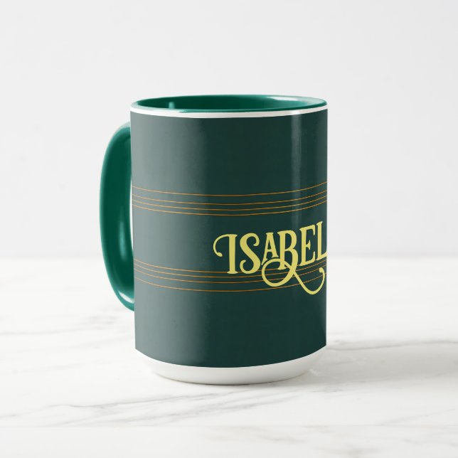 Taza Colección de Textura de Oro Verde de Lujo (Anverso izquierdo)