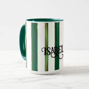 Taza Colección de texturas de oro verde de moda de líne