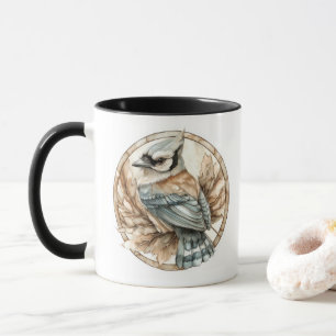 Taza Colección de tonos salvajes de Jay azul y timbre e