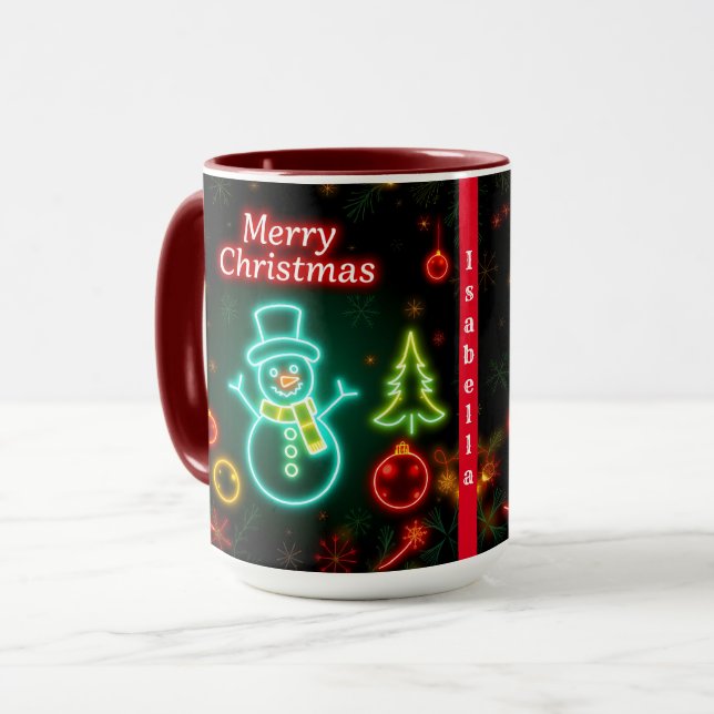Taza Colección de vacaciones populares Neon navidades (Anverso izquierdo)