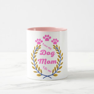Taza Colección de vida de mamá de perro de amor