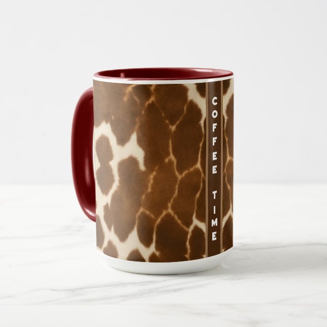 Taza Colección elegante de cuero falso de vaca de moda (Anverso izquierdo)