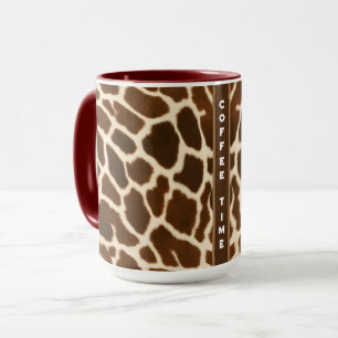 Taza Colección elegante de moda de cuero falso de vaca