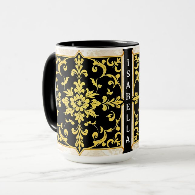 Taza Colección floral elegante de lujo moderna (Anverso izquierdo)