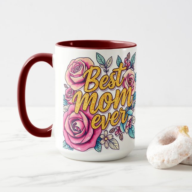 Taza Colección Floral Modern de Regalo de Lujo (Con donut)