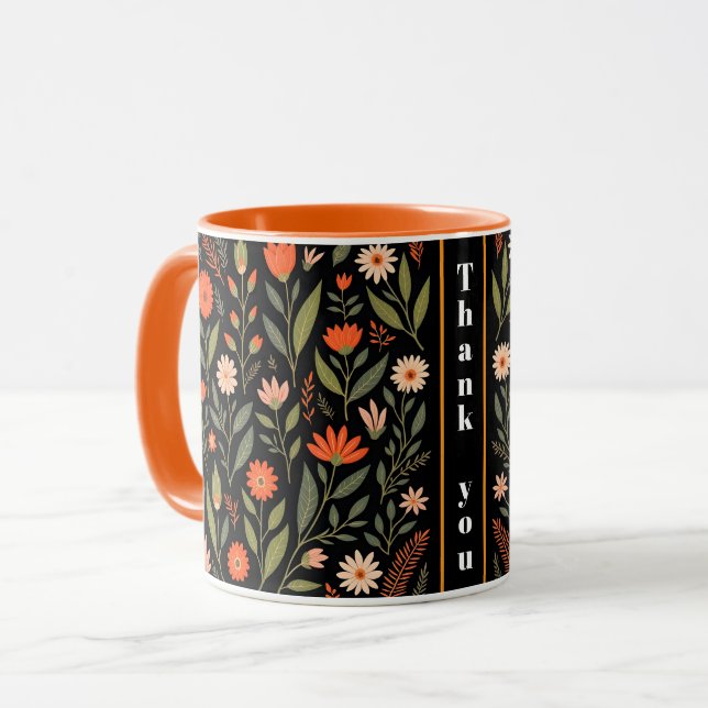 Taza Colección Floral Vintage Hermosa (Anverso izquierdo)
