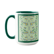 Taza Colección Meadow Soiree Azul, Amarillo, Verde