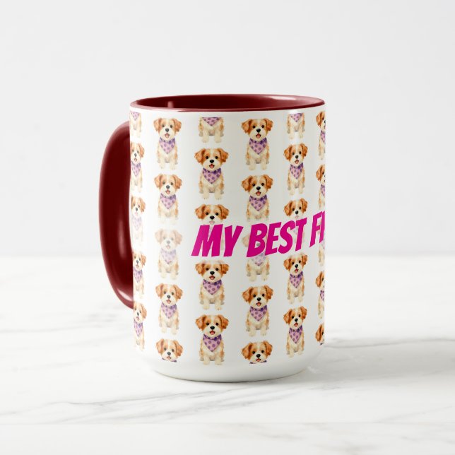 Taza Colección moderna de lujo personalizada para aseo  (Anverso izquierdo)