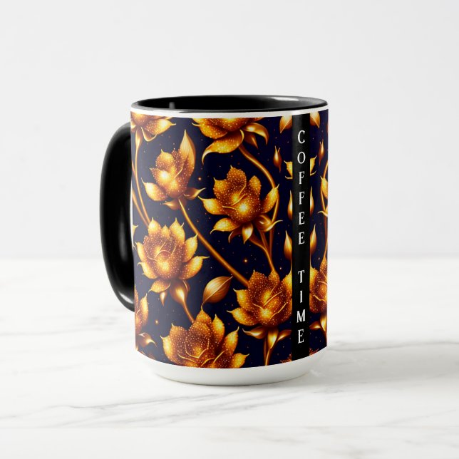 Taza Colección moderna de Rosas de oro de gran lujo (Anverso izquierdo)