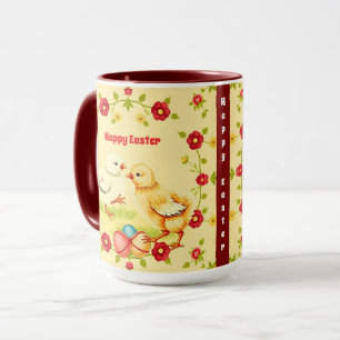 Taza Colección navideña de pollo pequeño de la época de