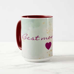 Taza Colección Popular Abstracta Rosa Mint Blush