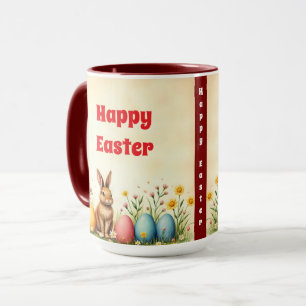 Taza Colección popular de Conejo Pequeño Y Huevos De Pa