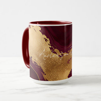 Taza Colección Popular de Lujo en Burgundy Gold