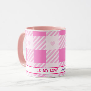 Taza Colección rosa moderno con mucho amor