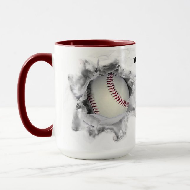 Taza Coleccionable de béisbol personalizado (Izquierda)