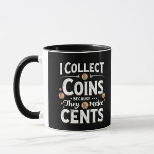 Taza Colecciono Monedas Porque Hacen Recolector De Cent
