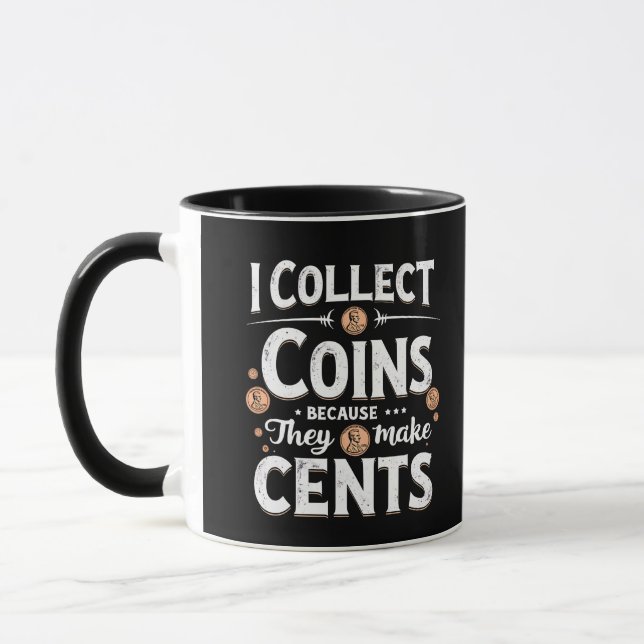 Taza Colecciono Monedas Porque Hacen Recolector De Cent (Izquierda)