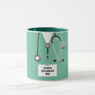 Taza Colectivo Médica personalizado