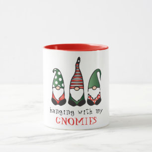Taza Colgando con mis cómicos Navidades diciendo