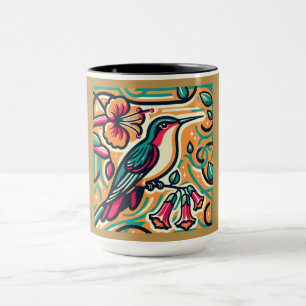 Taza Colibrí Art Deco