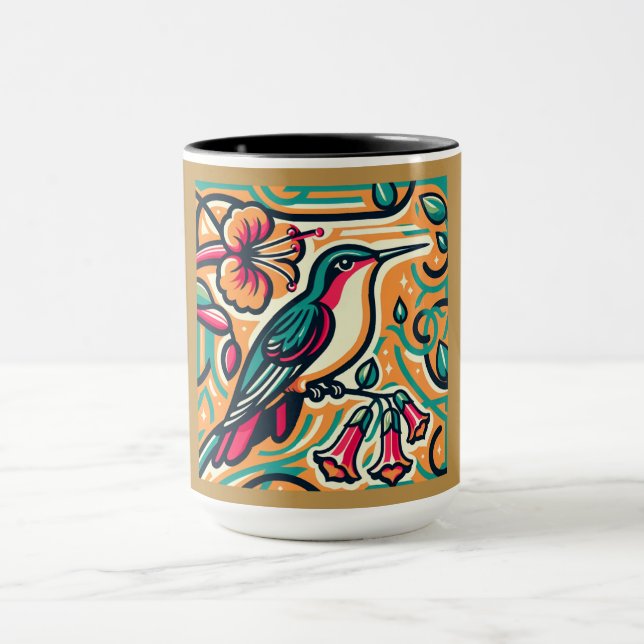 Taza Colibrí Art Deco (Centro)