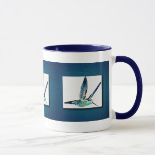 Taza Colibrí azul