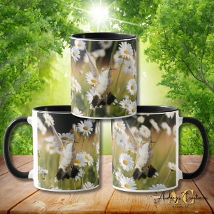 Taza Colibrí de Garganta Rubí "en Margaritas"