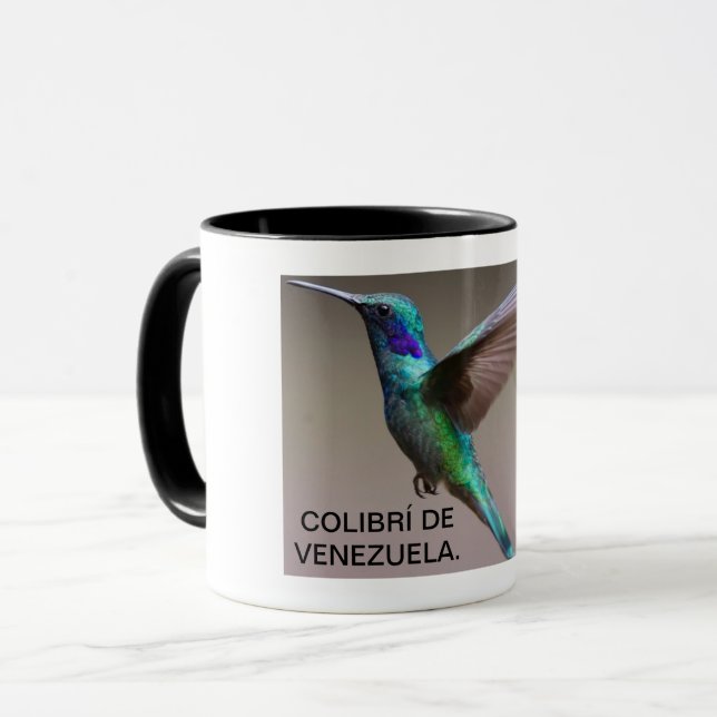 TAZA COLIBRÍ DE VENEZUELA. (Anverso izquierdo)