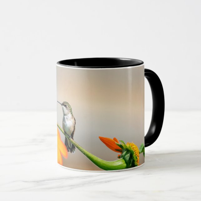 Taza Colibrí en una planta floreciente (Anverso derecho)