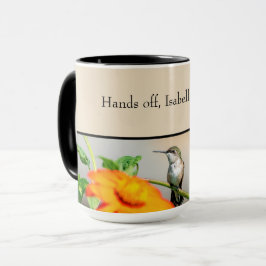 Taza colibrí personalizable