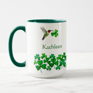 Taza Colibrí personalizado de San Patricio
