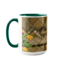 Colibrí sobre Lantana 15 oz Mug