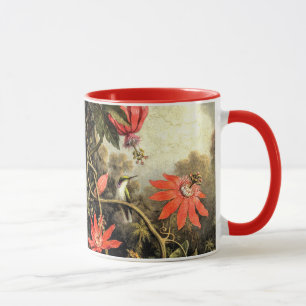 Taza Colibrí y flores de pasión