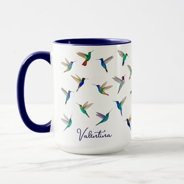 Taza Colibríes Personalizados (Izquierda)