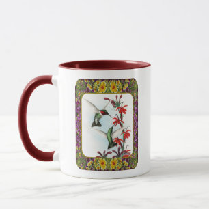 Taza Colibríes y Flores #5