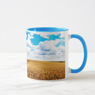 Taza Colinas onduladas de trigo maduro