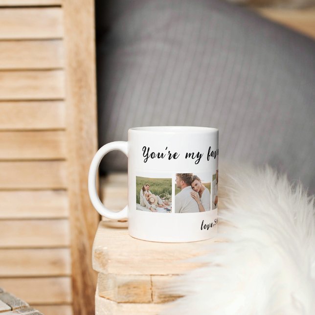 Taza Collage Couple Photo & You Are My Cup Of Tea Quote (Subido por el creador)