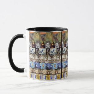 Taza Collage de Arte Famoso,