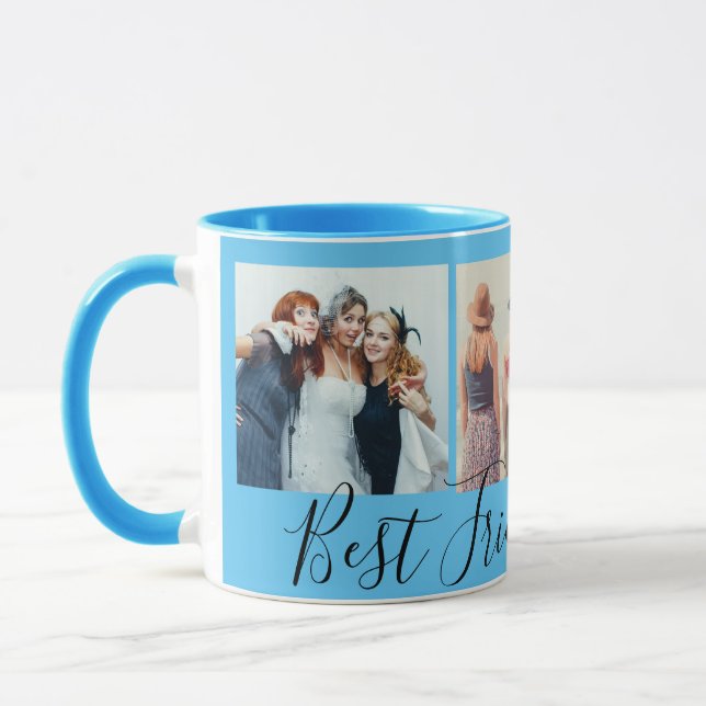 Taza Collage de fotos Best Friends Forever (Izquierda)