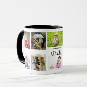 Taza Collage de fotos de los nietos más grandes del mun