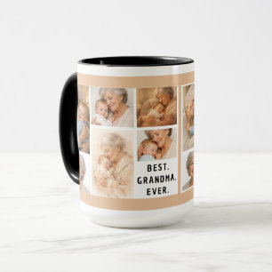 Taza Collage de fotos personalizadas de la abuela   Día