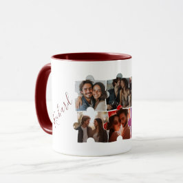 Taza Collage de fotos Personalizado de rompecabezas y n