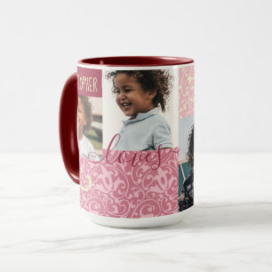 Taza Collage de fotos personalizado para ella