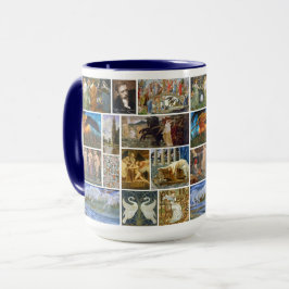 Taza Collage de la Galería de Arte Nuevo Walter Crane G