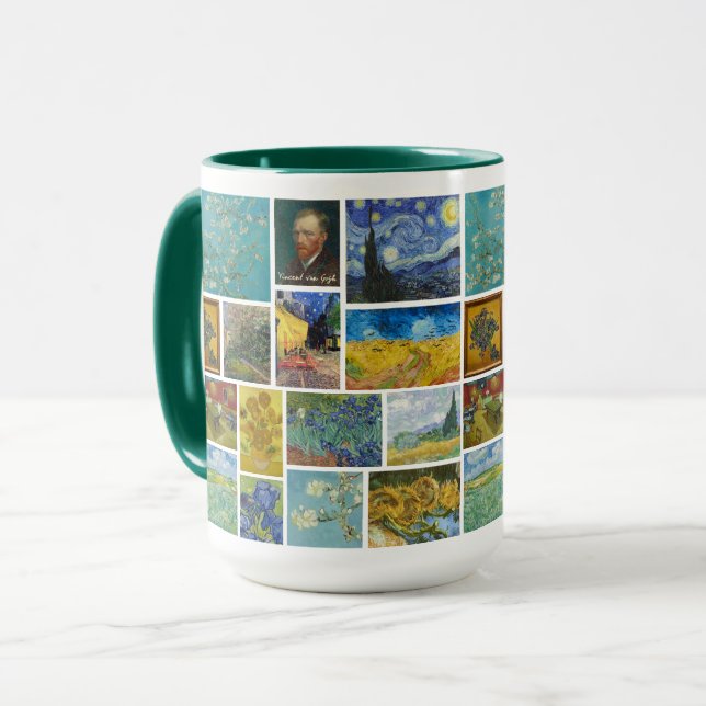 Taza Collage de la Galería de Arte Vincent Van Gogh (Anverso izquierdo)