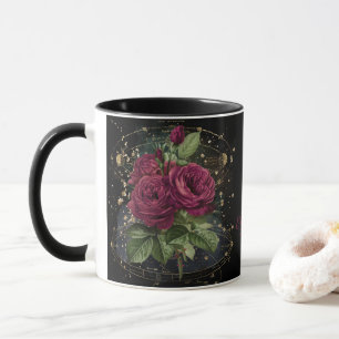 Taza Collage de las mujeres - rosas rojas de sangre